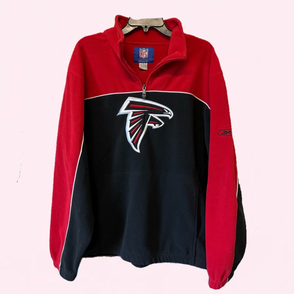 Atlanta falcons Georgia NFL Reebok fleece pull over